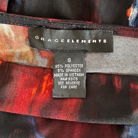 Grace Elements Multicolored Neckline Blouse - Picture 6 of 6